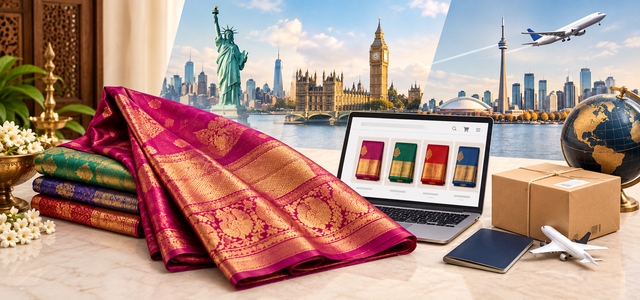 How to Buy Kanchipuram Silk Sarees in USA, UK & Canada
