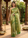 Green and Gold Pure Kanchipuram Silk Saree
