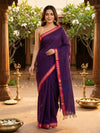 Purple and Pink Chettinad Cotton Saree