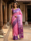 Pink and Purple Banana Silk Sarees
