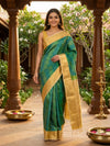 Green and Gold Kanchipuram Fancy Silk Saree