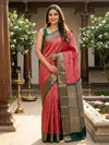 Rani Pink and Green Pure Kanchipuram Silk Saree