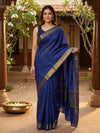 Royal Blue and Gold Designer Zari Work Art Silk Saree