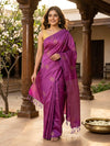 Magenta Purple Kanchipuram Fancy Silk Saree