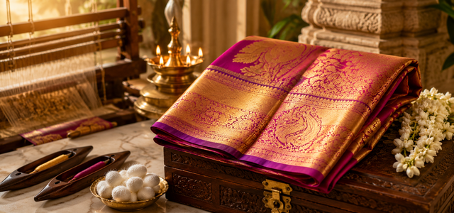 Why Handwoven Kanchipuram Sarees Are a Lifetime Investment