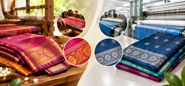 Handwoven vs Powerloom Sarees: How to Identify | ARR’S Silks