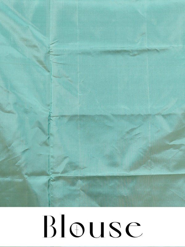 Magenta Pink with Sea Green Vaalai Naar Pattu Saree