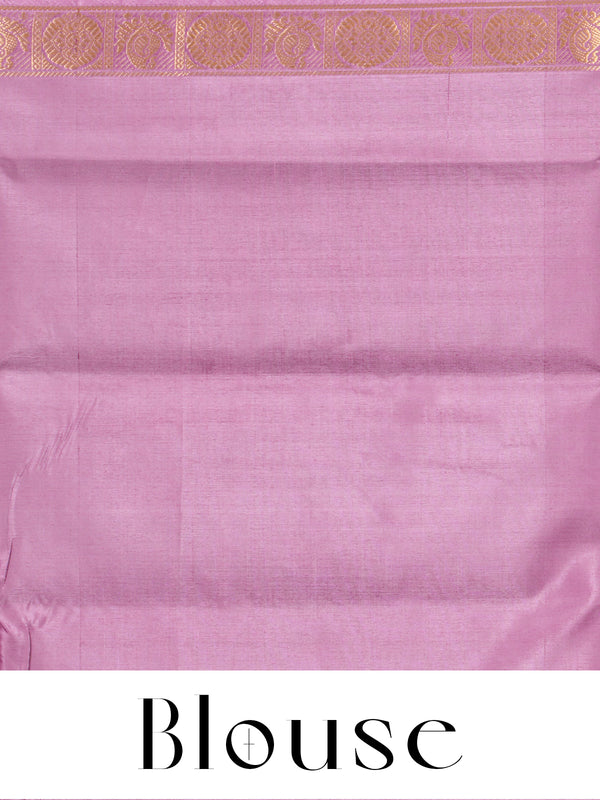 Mint Green with Mauve Pink Vaalai Naar Pattu Saree