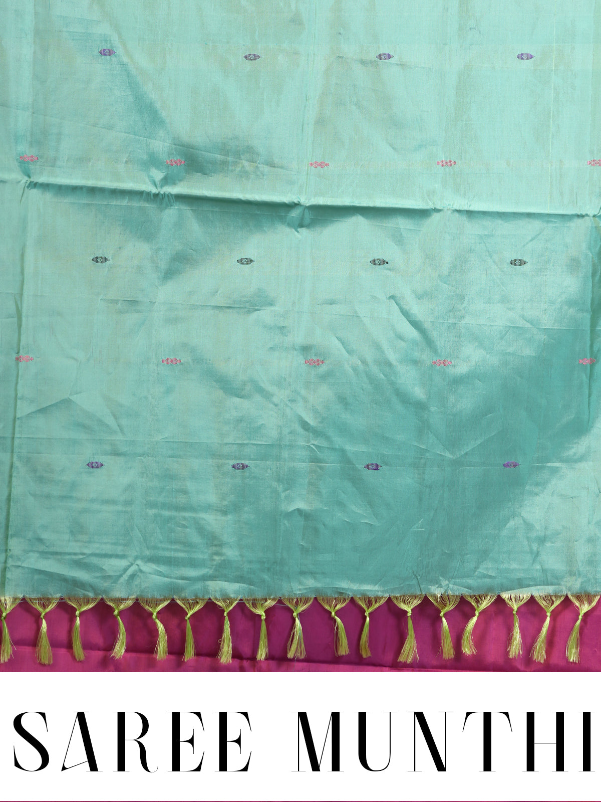 Magenta Pink with Sea Green Vaalai Naar Pattu Saree