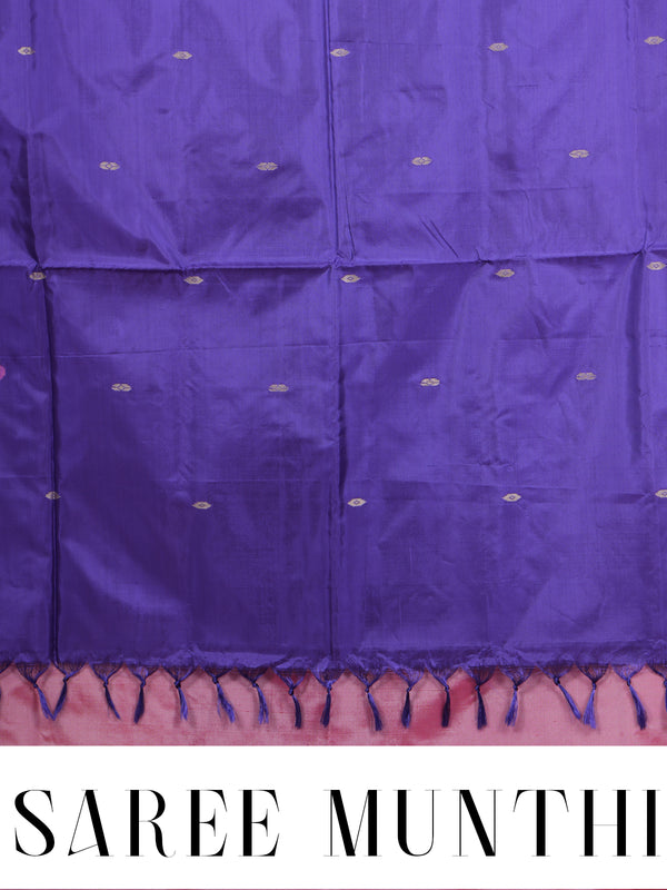 Pink with Purple Vaalai Naar Pattu Saree