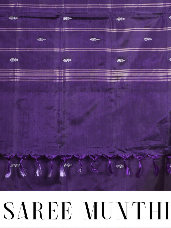 Purple and Purple-Gold Vaalai Naar Pattu Saree