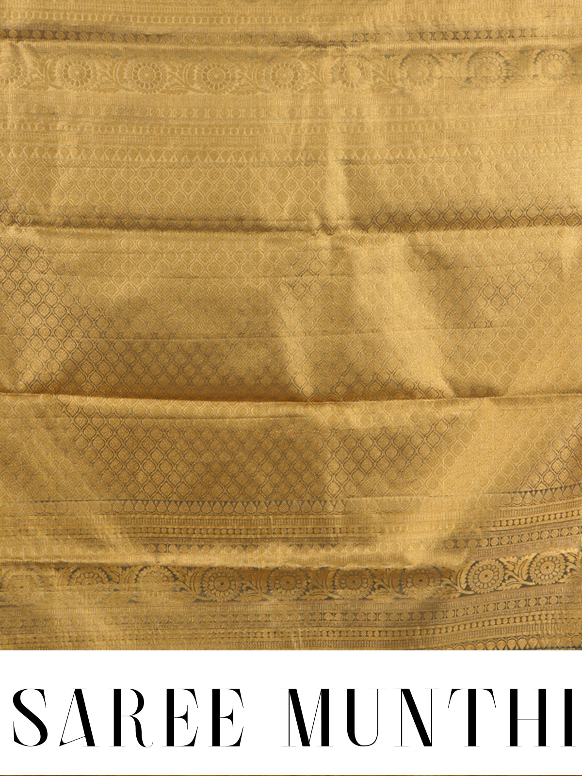 Yellow and Dark Green Kanchipuram Pure Mix Saree