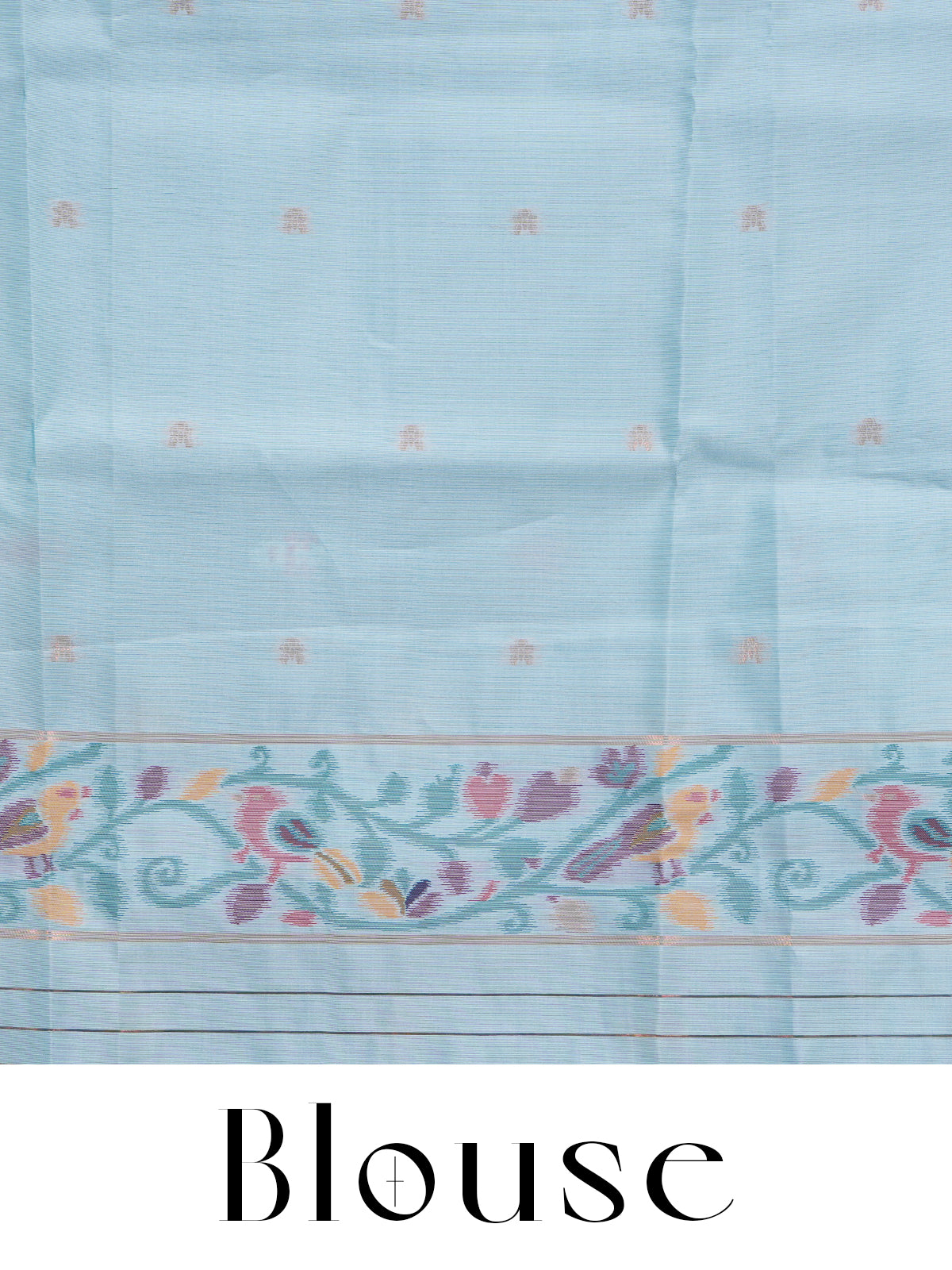 Teal Blue with Ice Blue Fancy Silk Saree