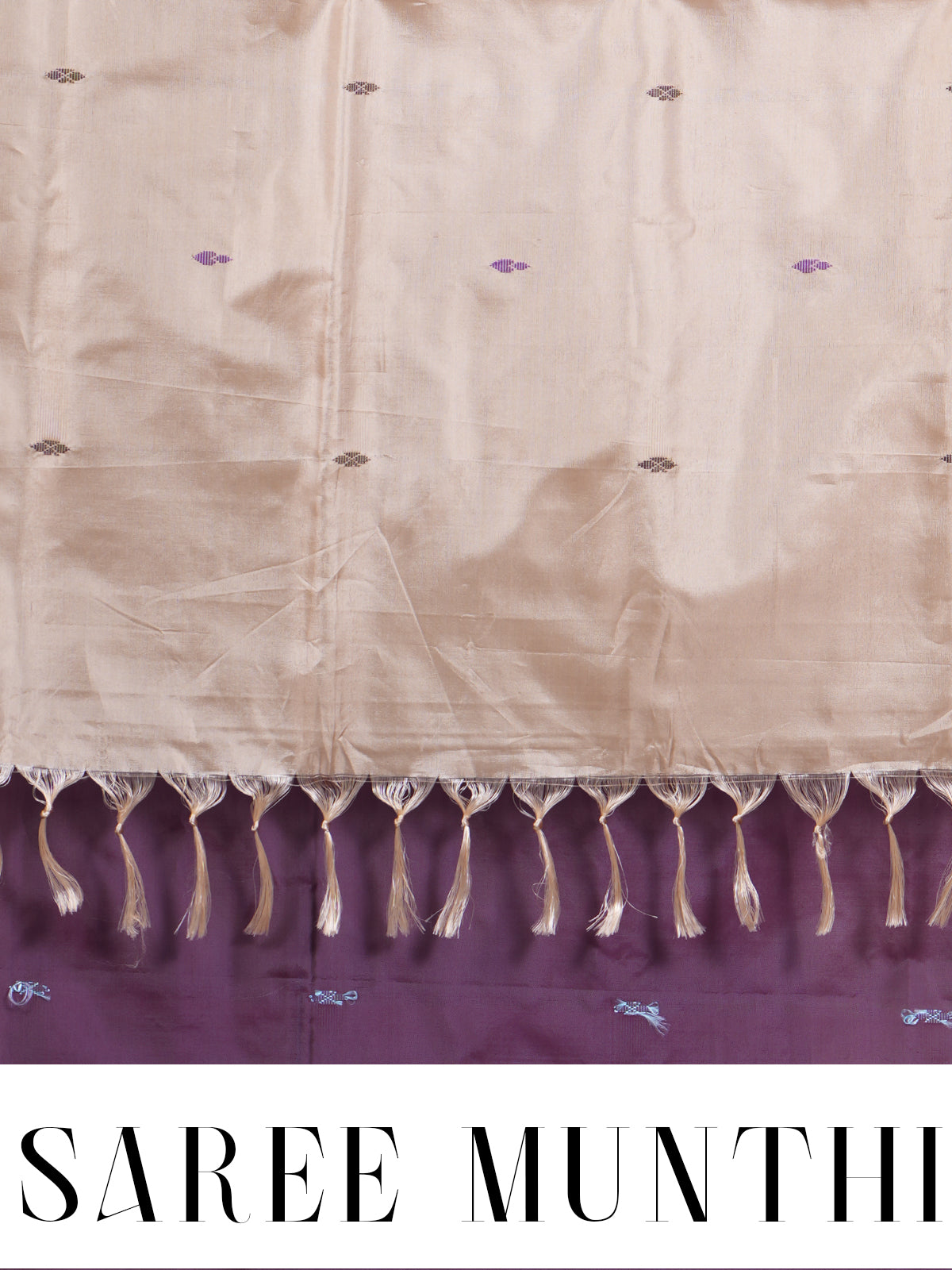 Purple with Beige Vaalai Naar Pattu Saree
