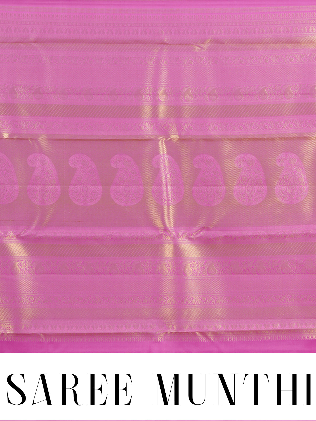 Pink Pure Kanchipuram Silk Saree