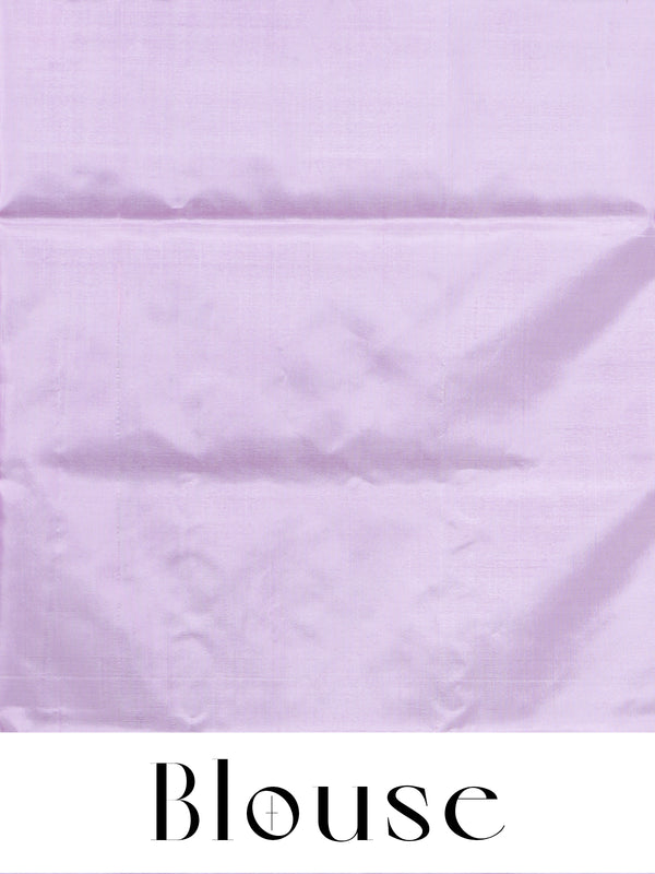 Peacock Blue with Lavender Vaalai Naar Pattu Saree