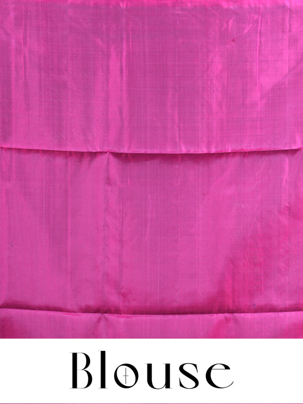 Magenta Pink Pure Soft Silk Saree