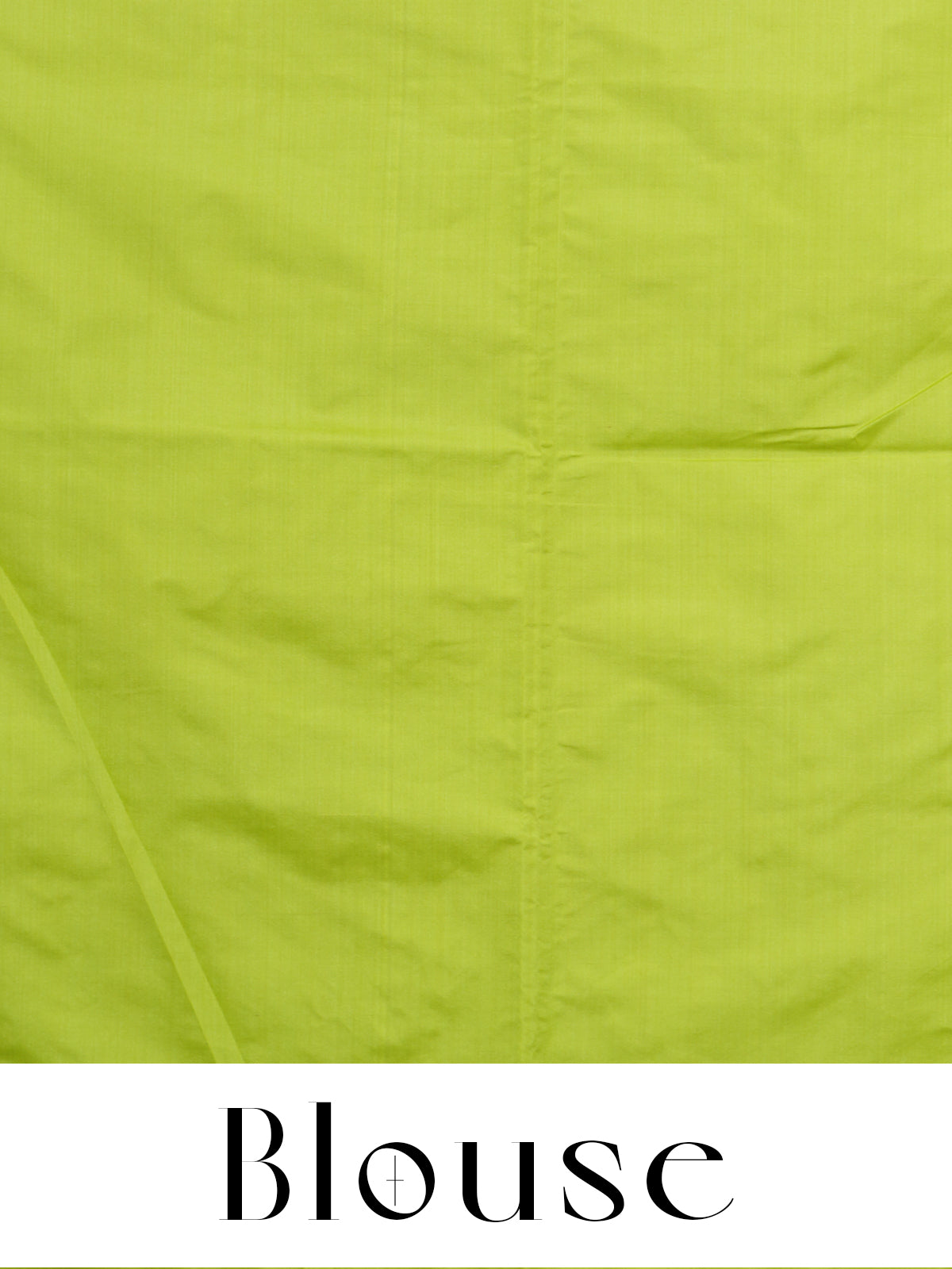 Maroon with Lime Green - Semi Silk Saree