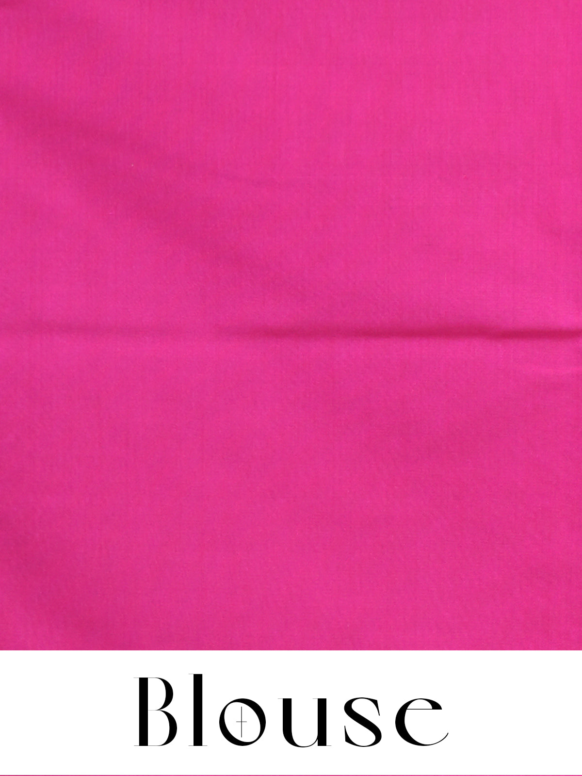 Cyan Blue with Rani Pink - Semi Silk Saree