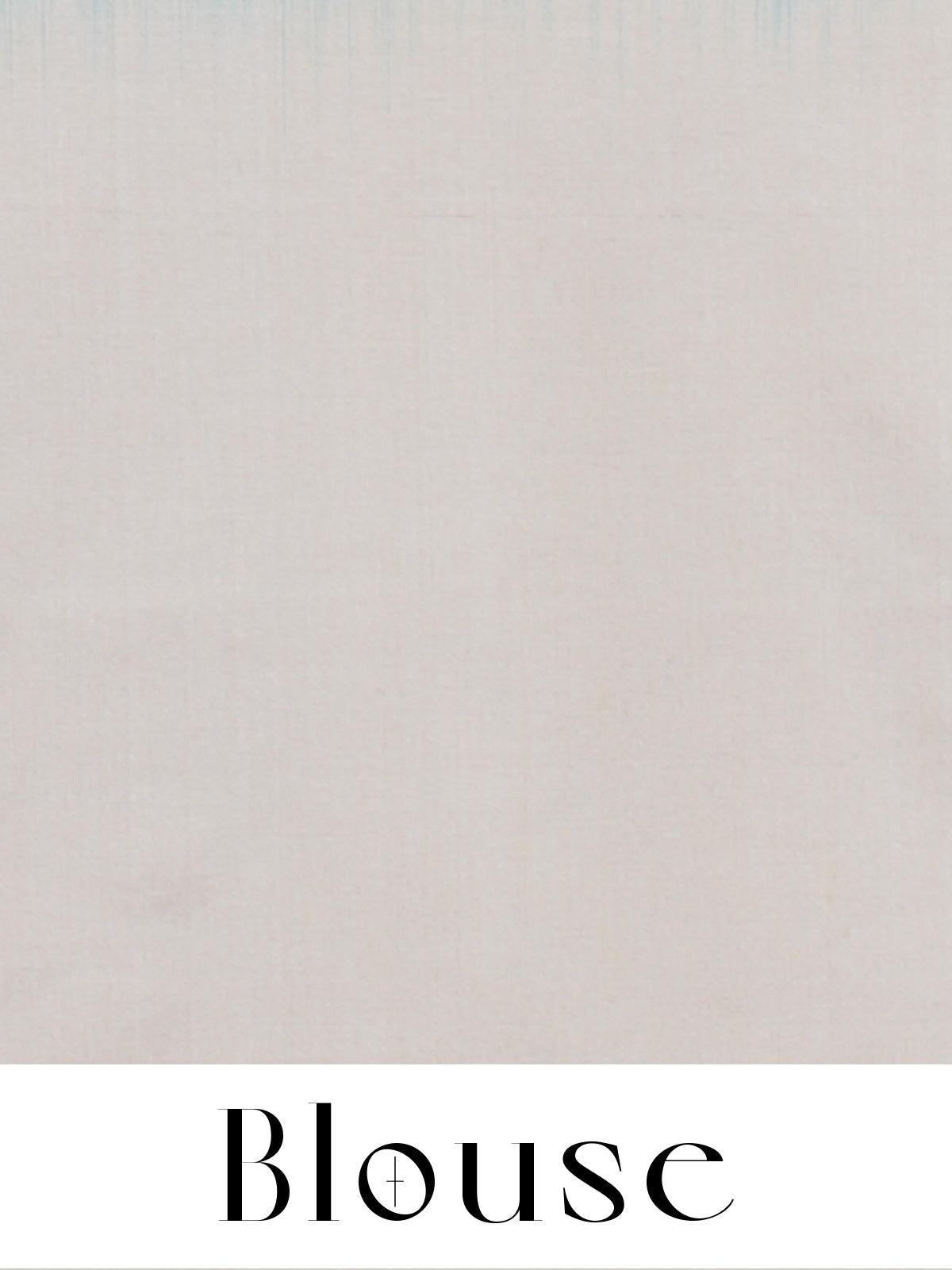 Sky Blue with Cream - Semi Silk Saree