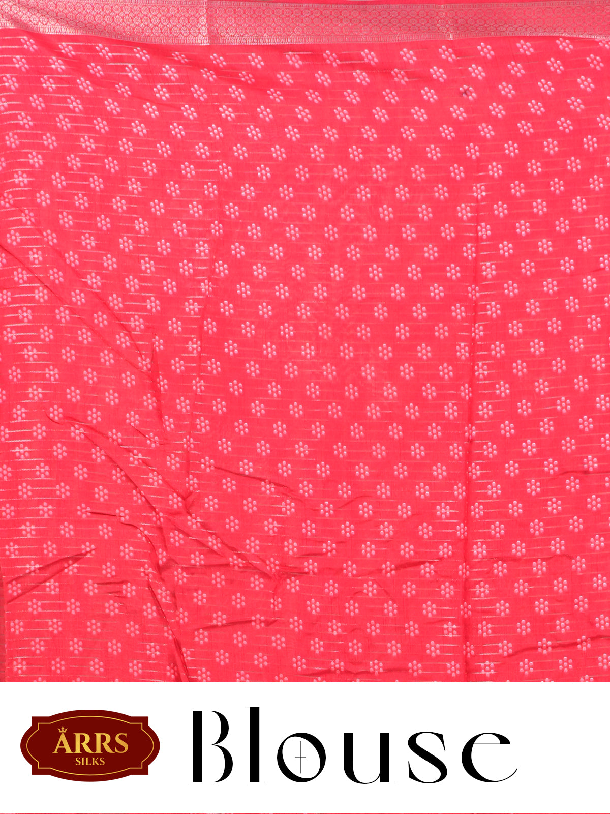 Olive Green with Red Pallu - Semi Raw Silk Saree