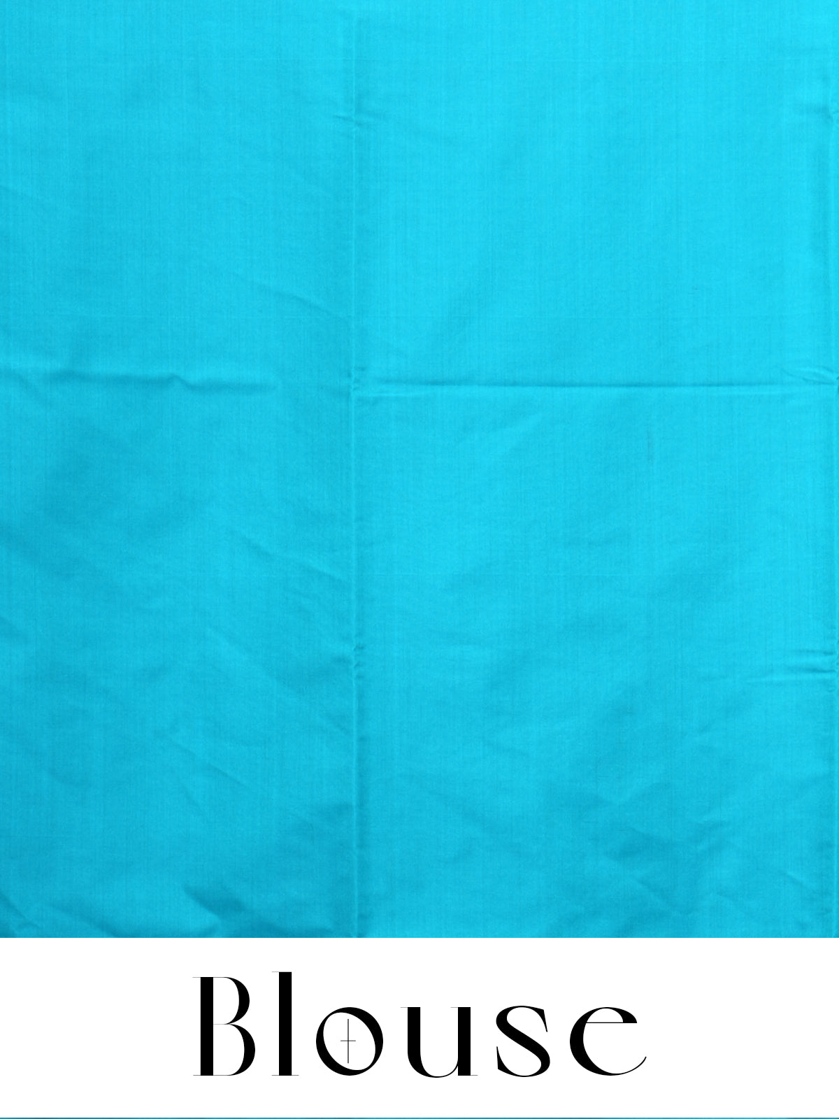 Olive Green with Turquoise Blue - Semi Silk Saree