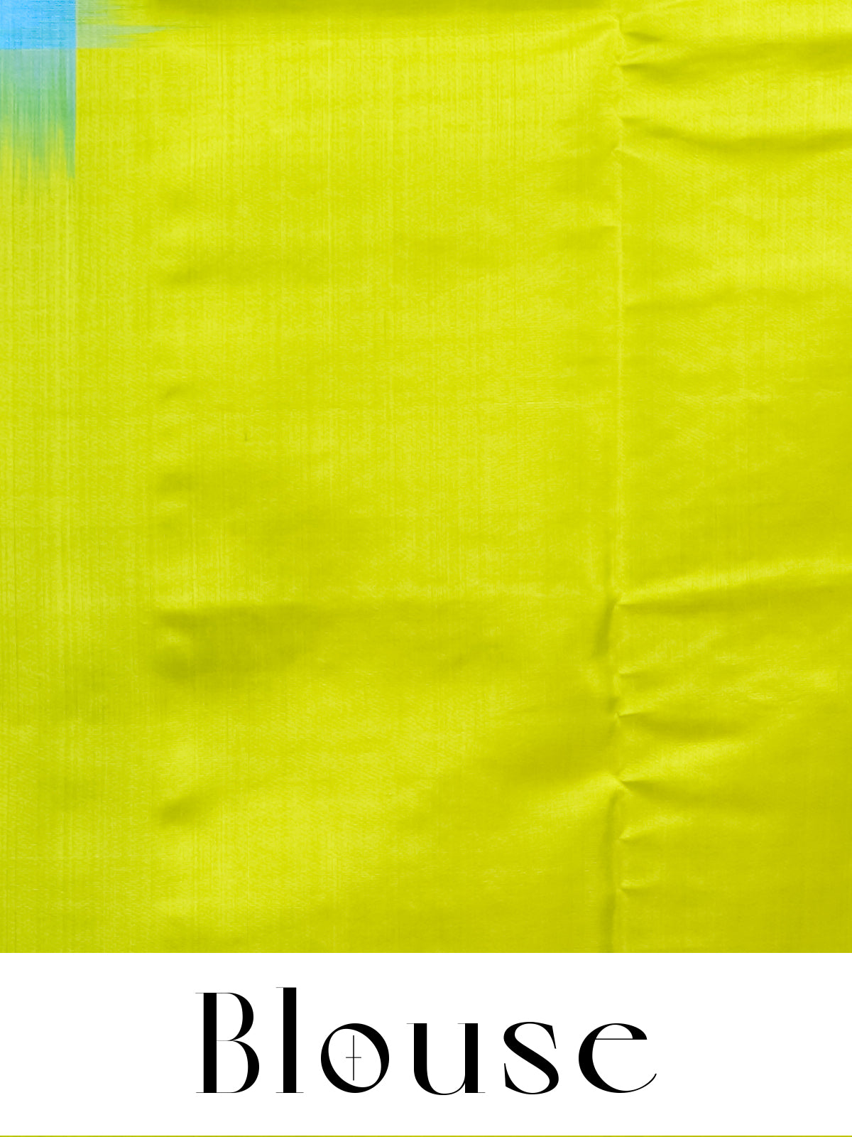 Sky Blue and Lime Green Pure Soft Silk Saree