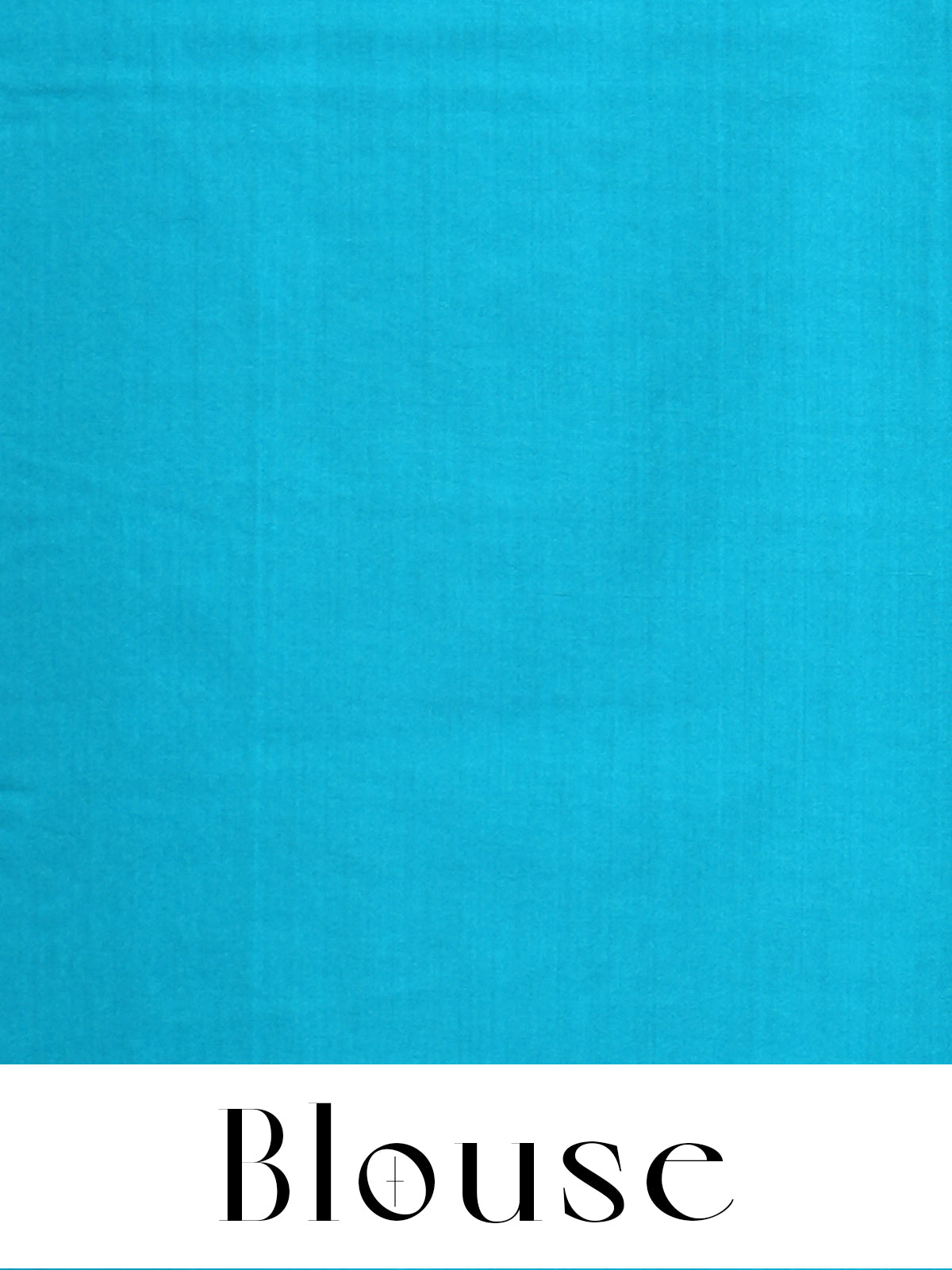 Olive Green with Turquoise Blue - Semi Silk Saree