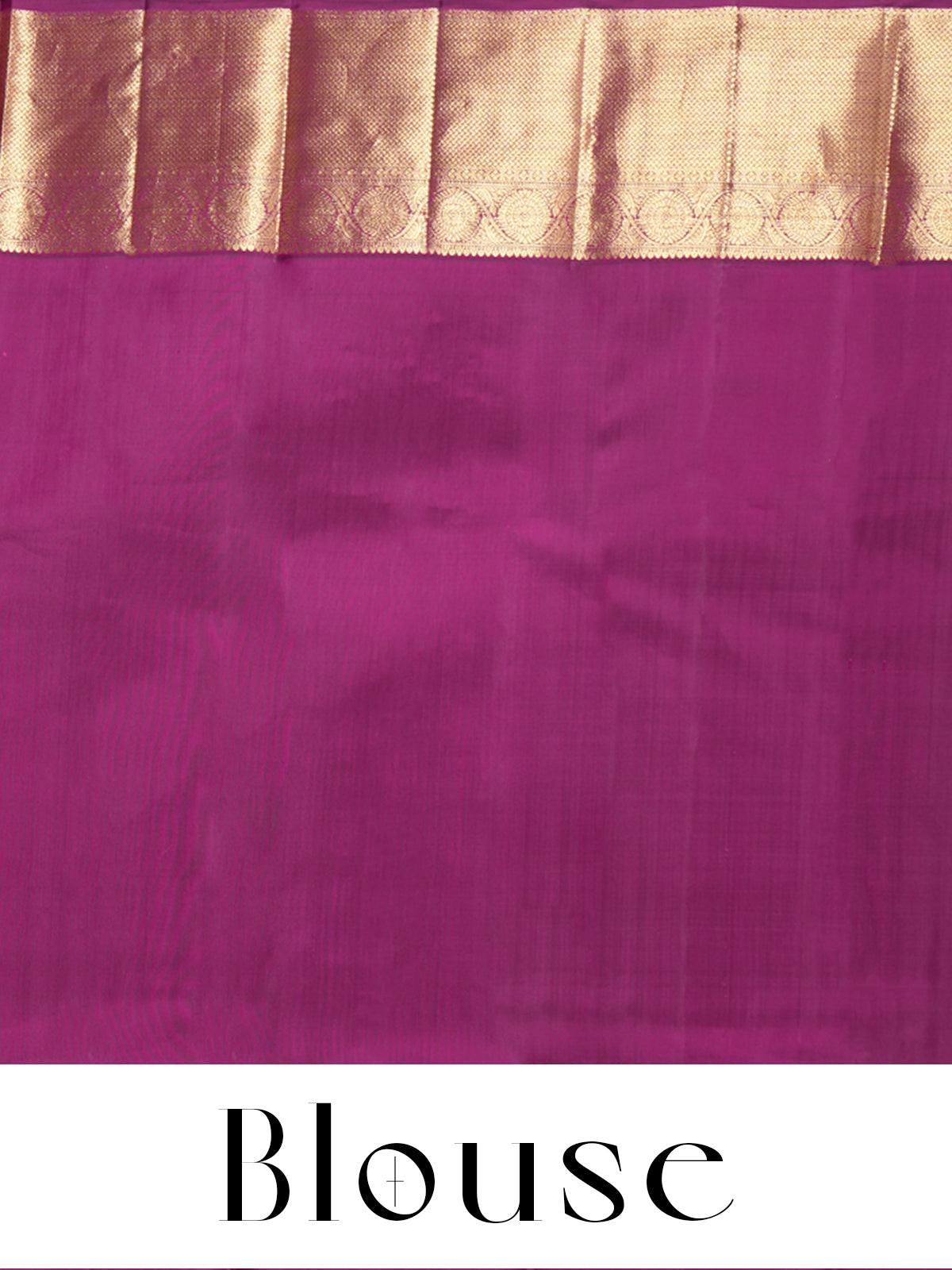 Magenta Purple and Gold Pure Kanchipuram Silk Saree