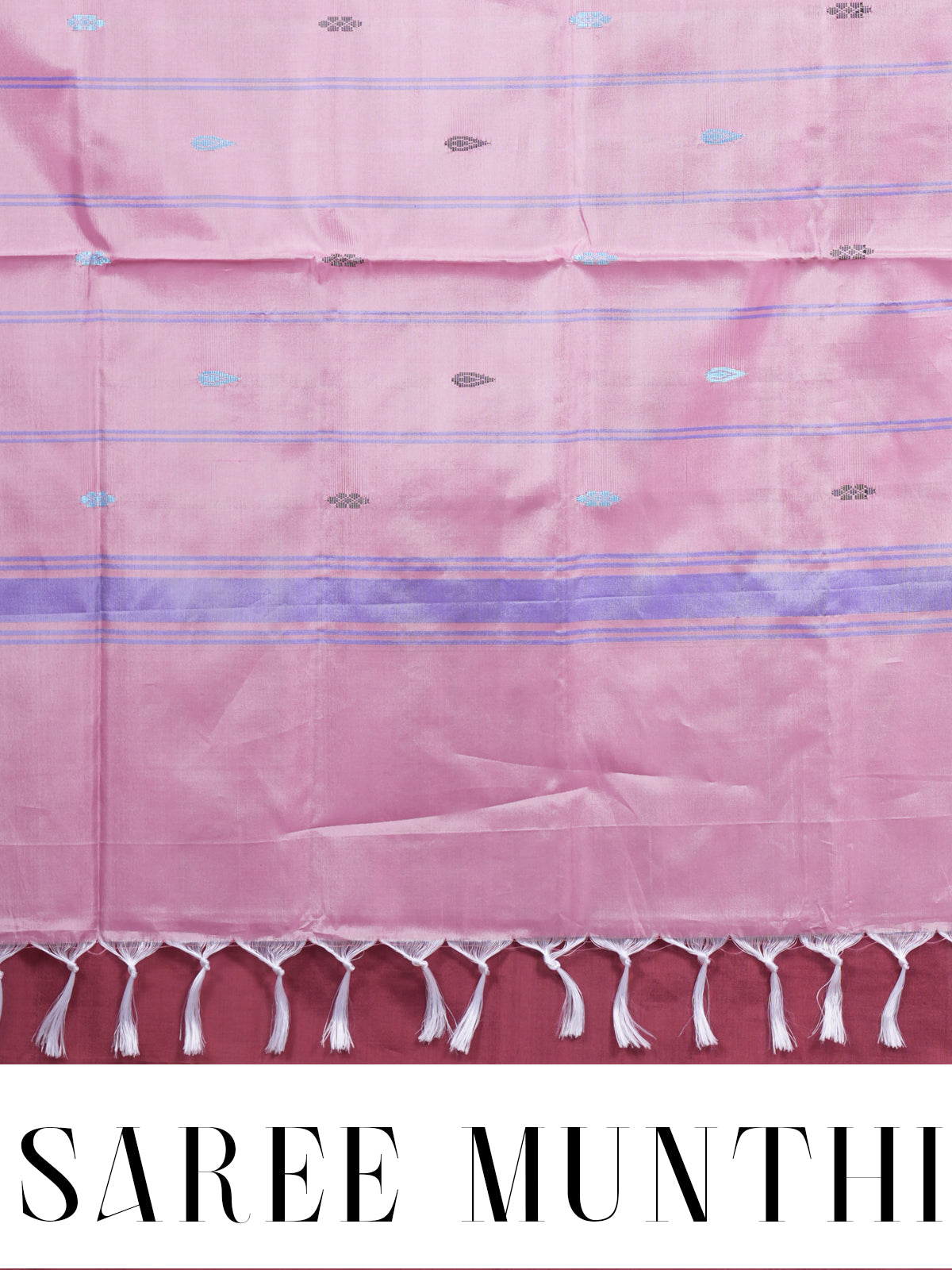 Wine with Pink Munthi Vaalai Naar Pattu Saree