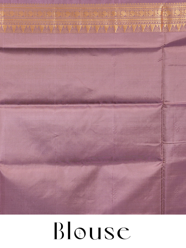 Sky Blue and Mauve Vaalai Naar Pattu Saree