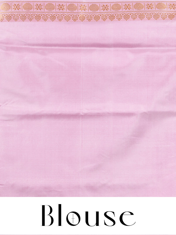 Wine with Pink Munthi Vaalai Naar Pattu Saree