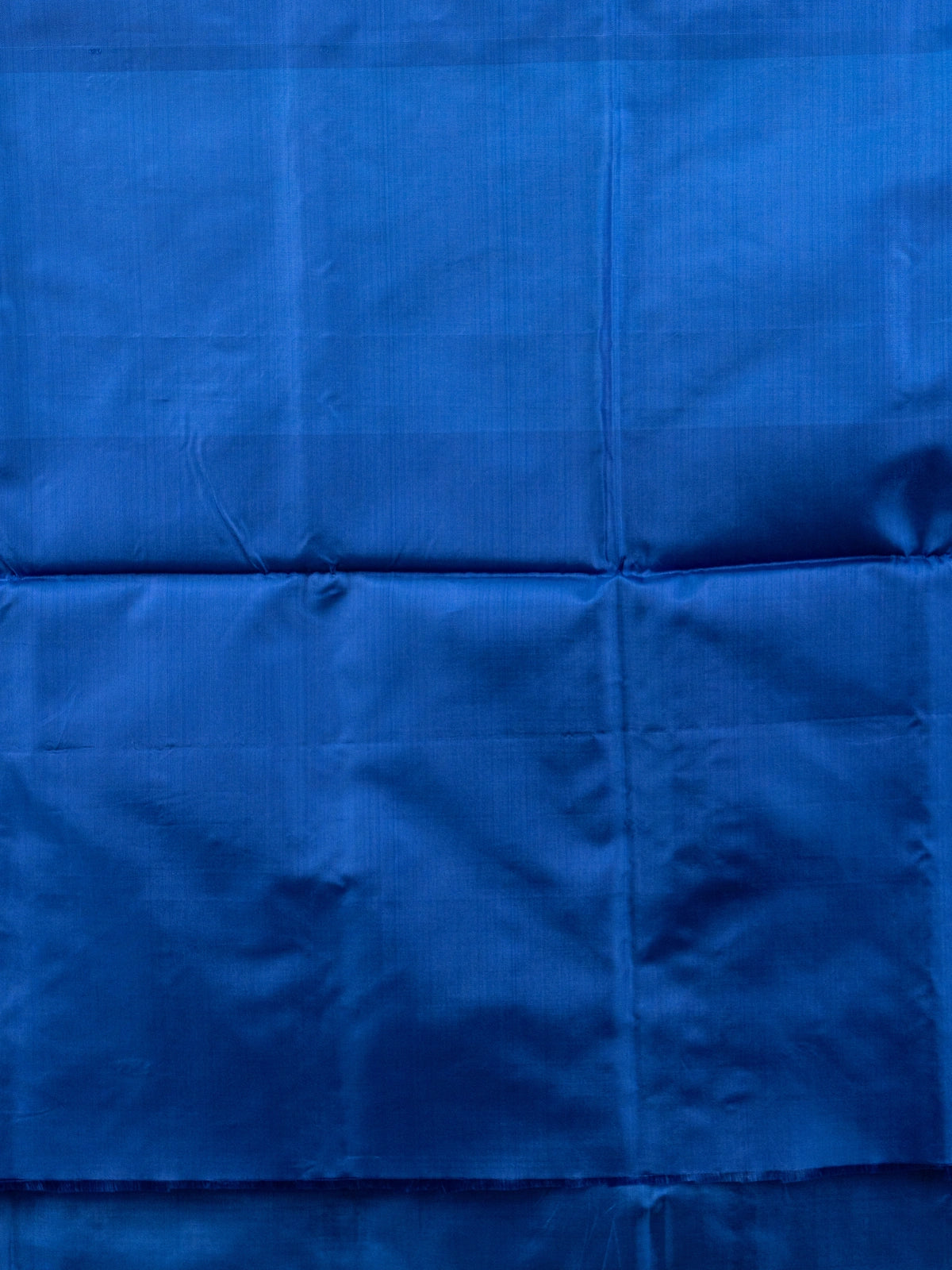 Green Banana Silk saree with royal blue contrast pallu, woven buttas and yellow-blue zari border