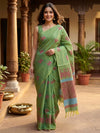 Green and Pink Nagamam Cotton Saree