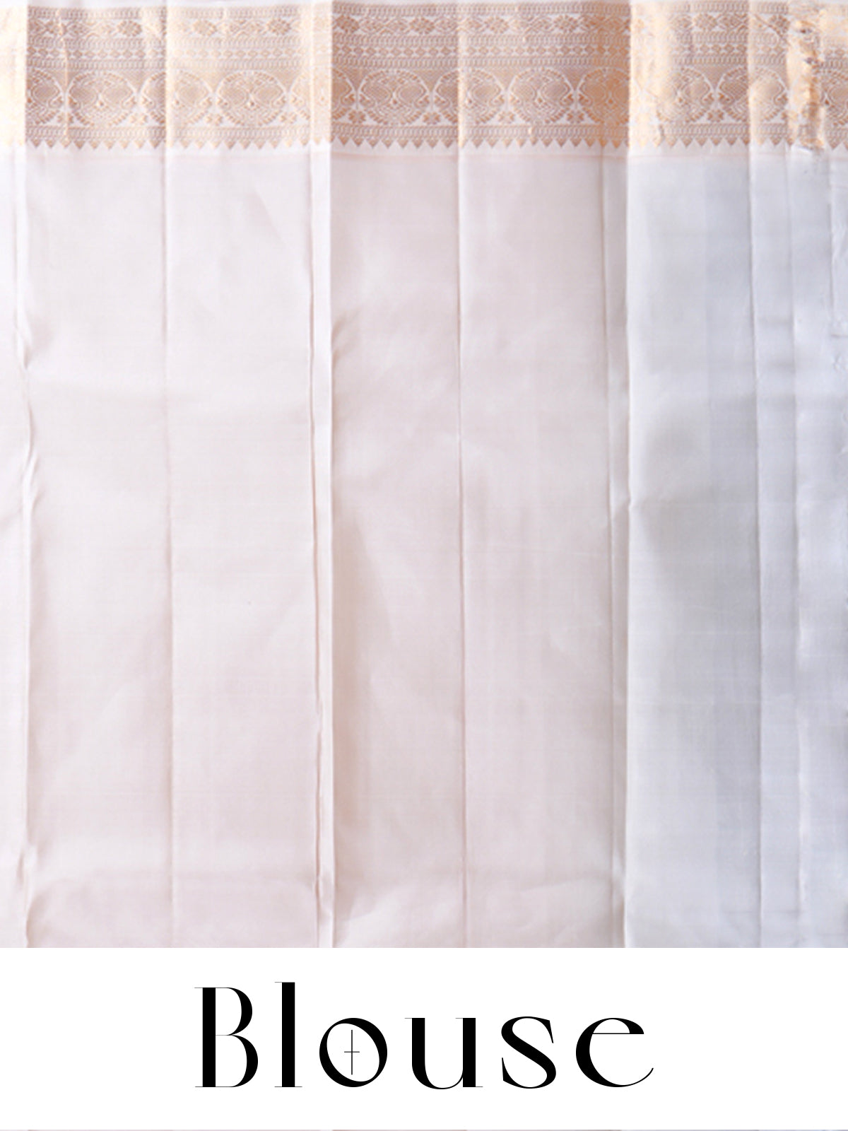 Turquoise Blue and Off-White Pure Kanchipuram Silk Saree
