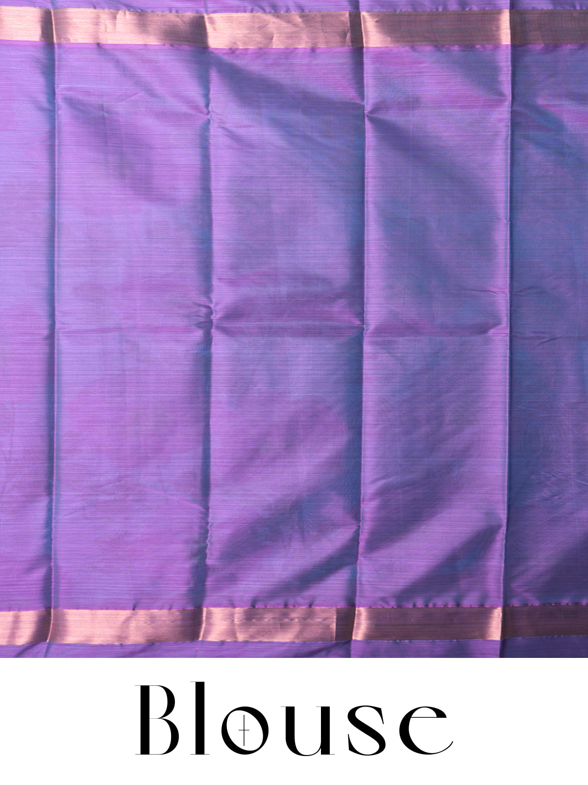Sky Blue and Mauve Kanchipuram Fancy Silk Saree