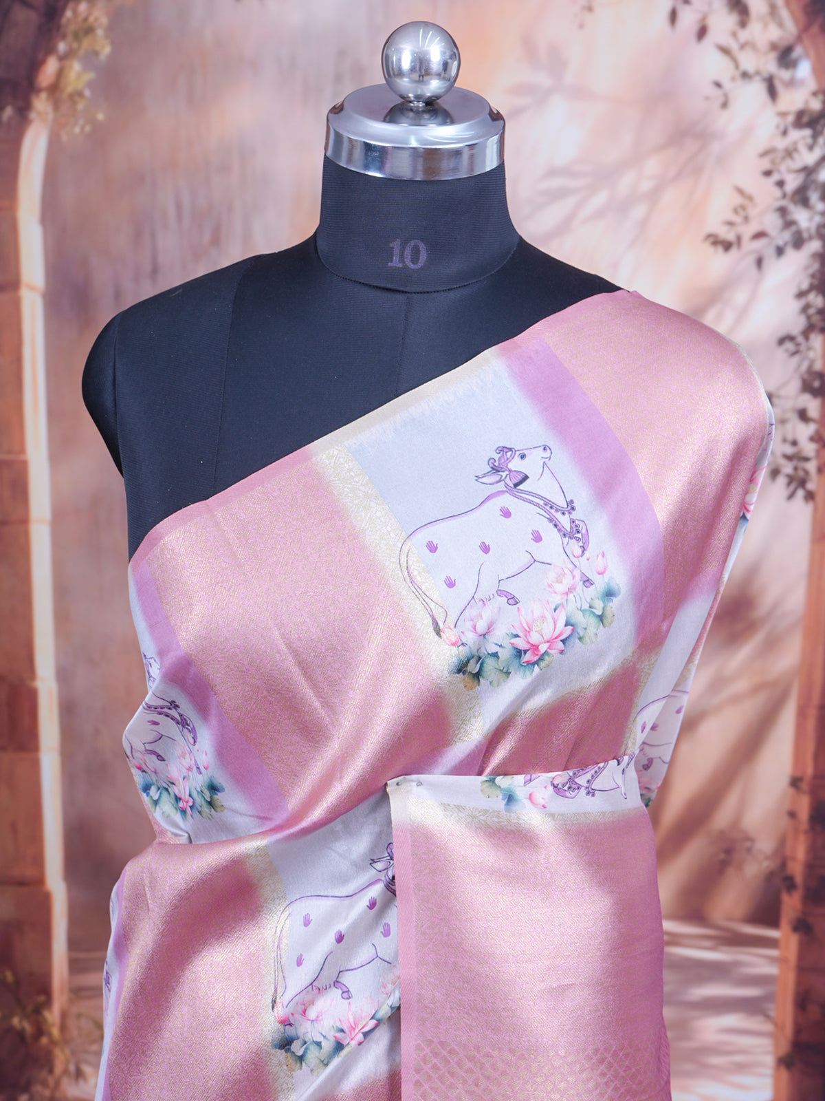 Blush Rose Semi Tussar Saree