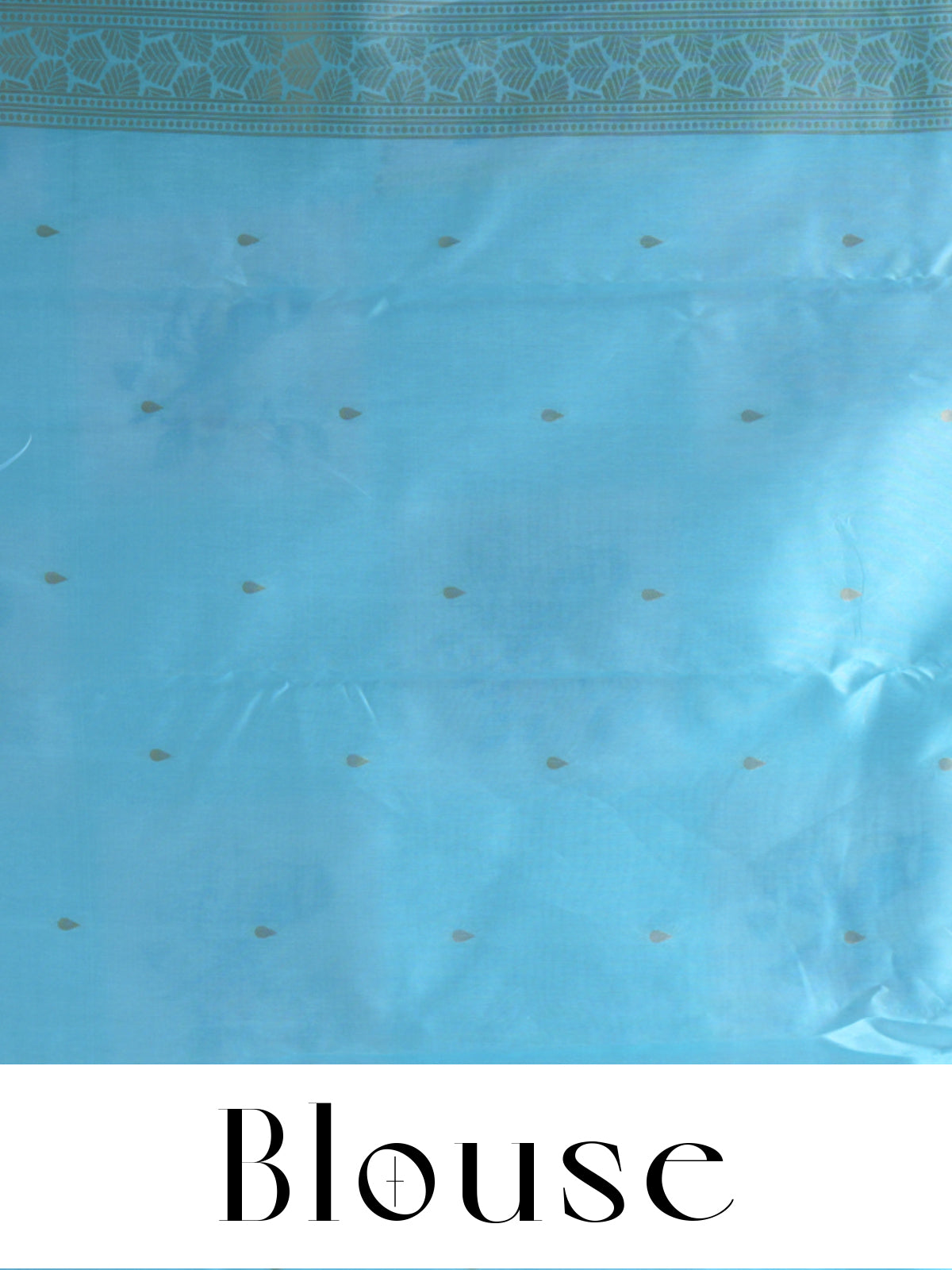 The "Cyan Horizon  blue and pastel cream " Bird Motif  Semi-Tussar Saree