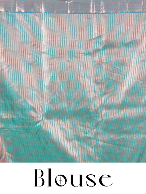 Lavender Orchid and Seafoam Green Kanchipuram Pure Mix Saree