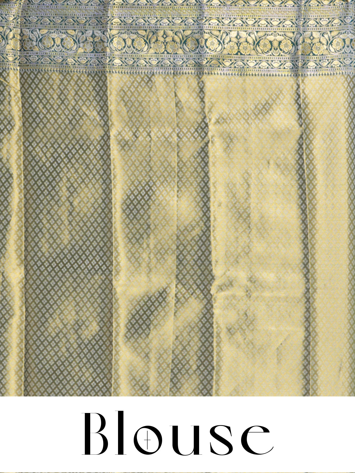 Golden Zari and Emerald Green Kanchipuram Pure Mix Saree