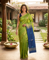 Green and Blue Banana Silk Sarees