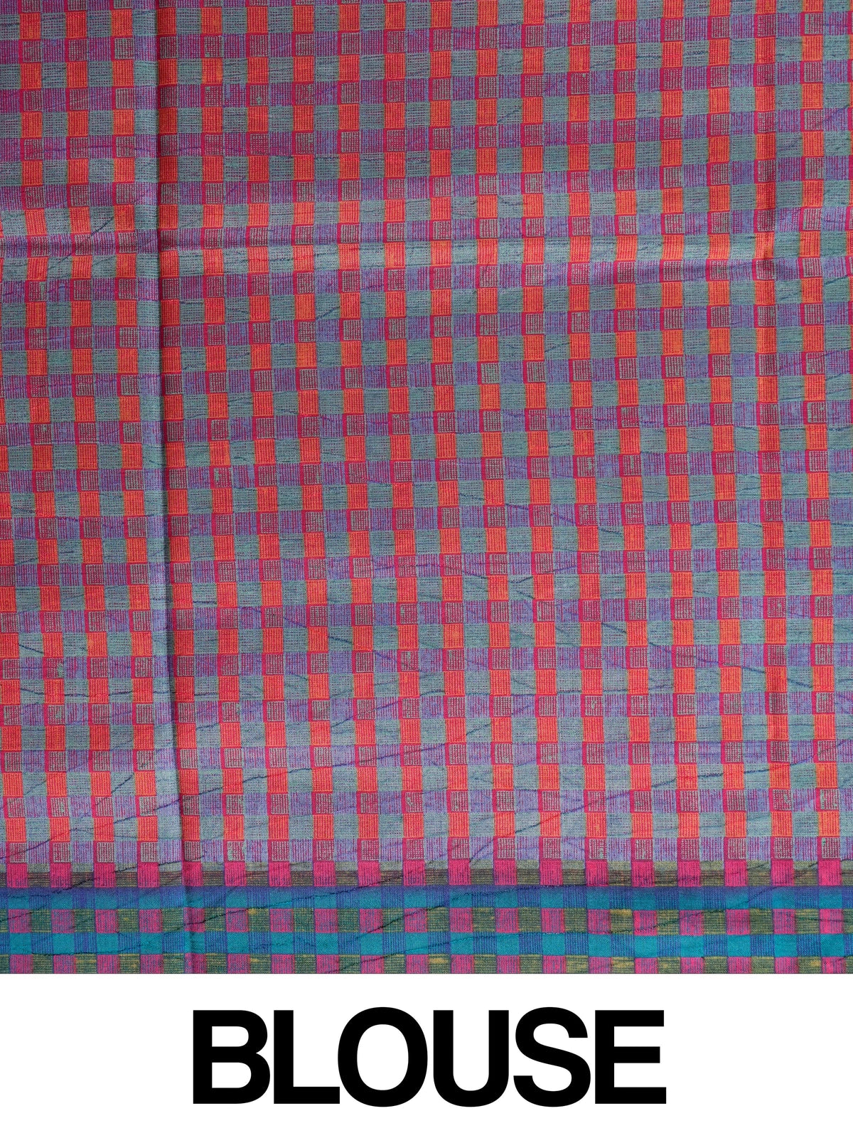Magenta pink Dola silk saree with yellow checks, teal blue contrast checked border and paisley pallu