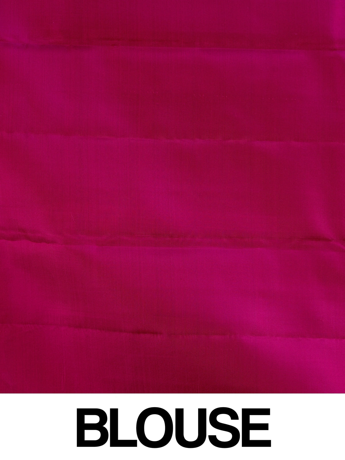 Orange pure Kanchipuram silk saree with contrast pink border and gold zari buttas