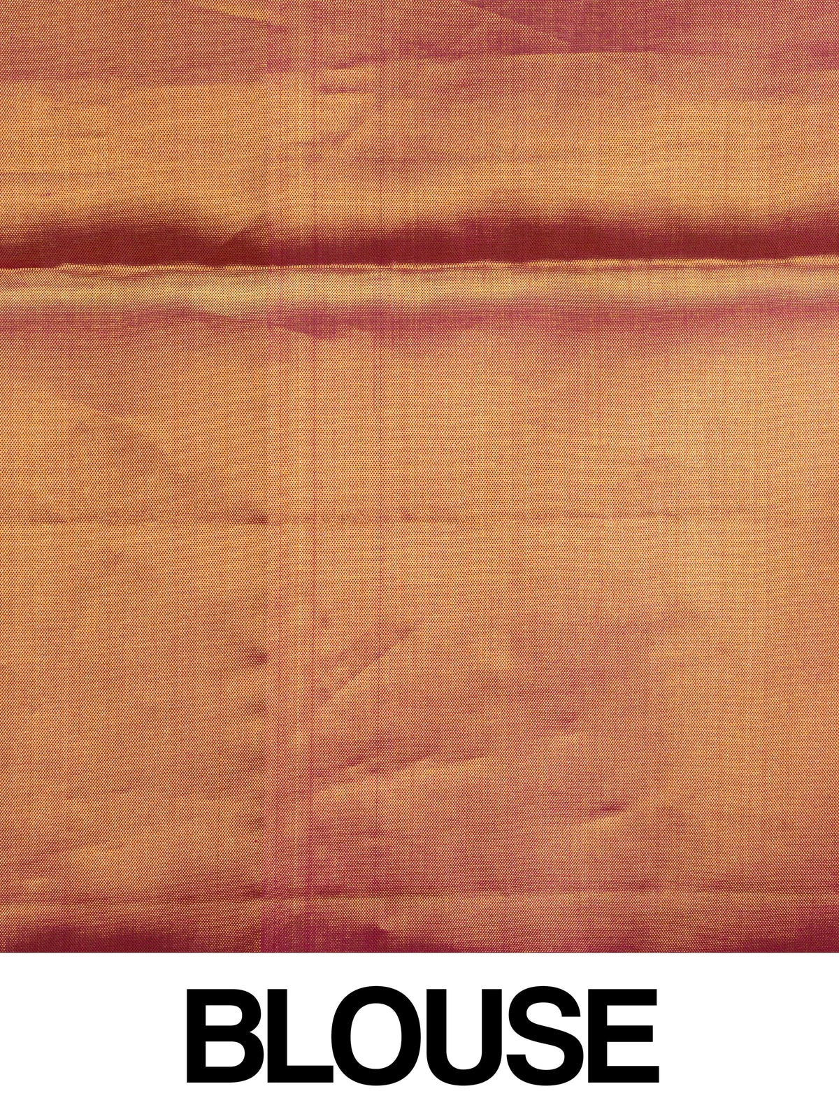 Peach pink and wine pure Kanchipuram silk saree with gold zari floral jaal and contrast border
