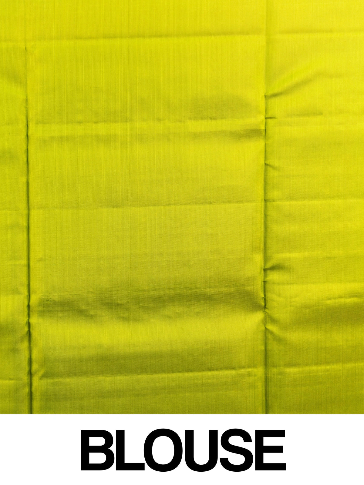 Cream Kanchipuram pure mix saree with gold zari checks and contrast lime green zari pallu and border