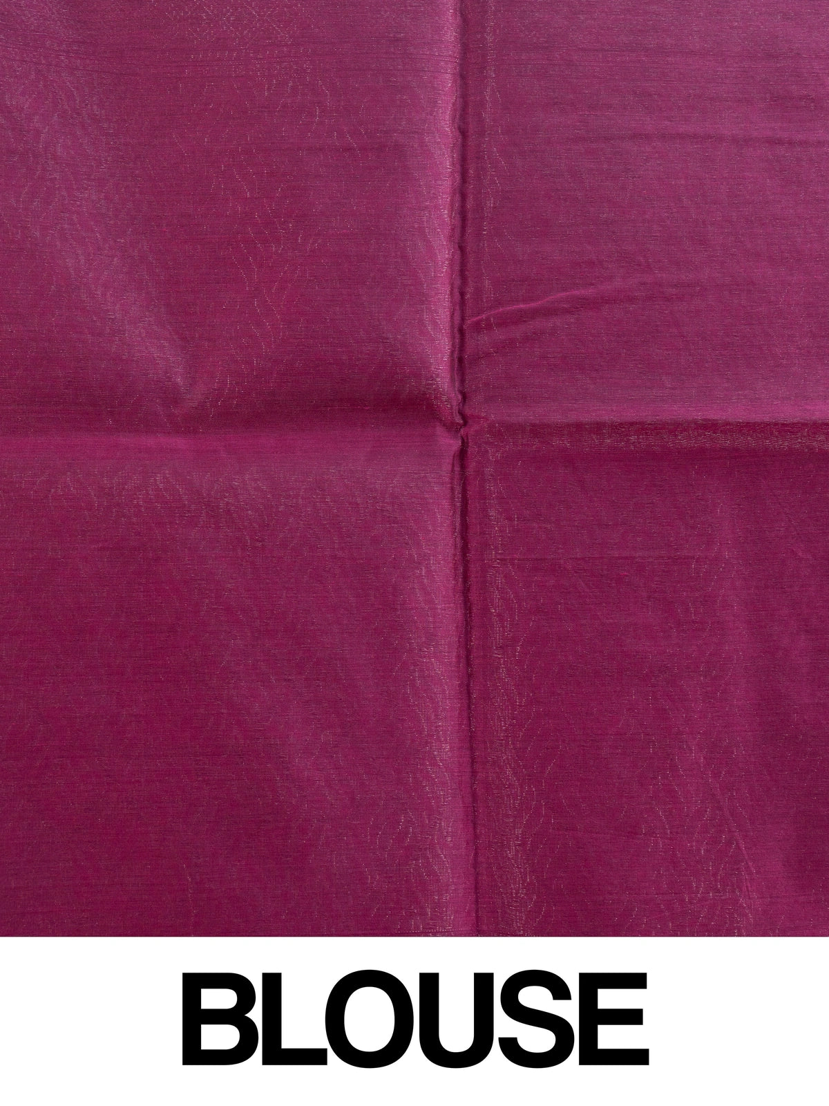 Bottle green silk cotton saree with silver zari stripes and contrast magenta border and pallu