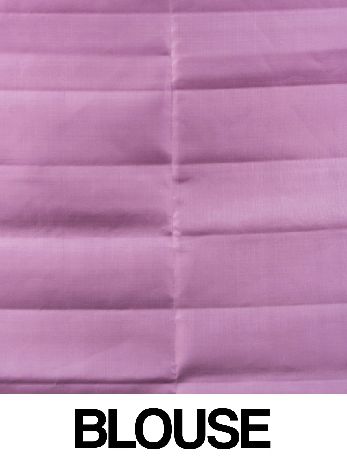 Lilac pink soft silk saree with gold zari border and striped zari pallu