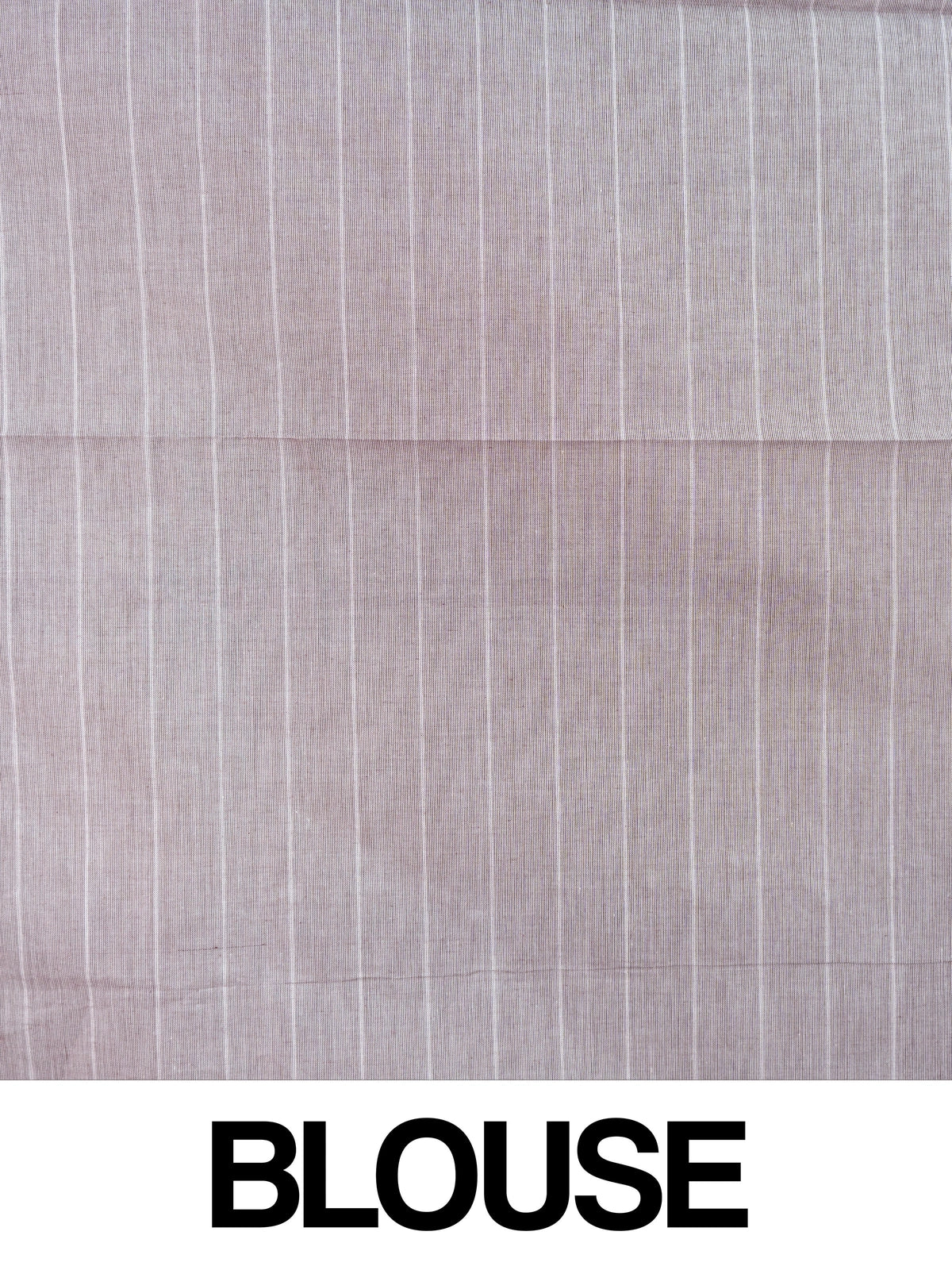 Grey Chettinad cotton saree with white checks and contrast green gold zari temple border