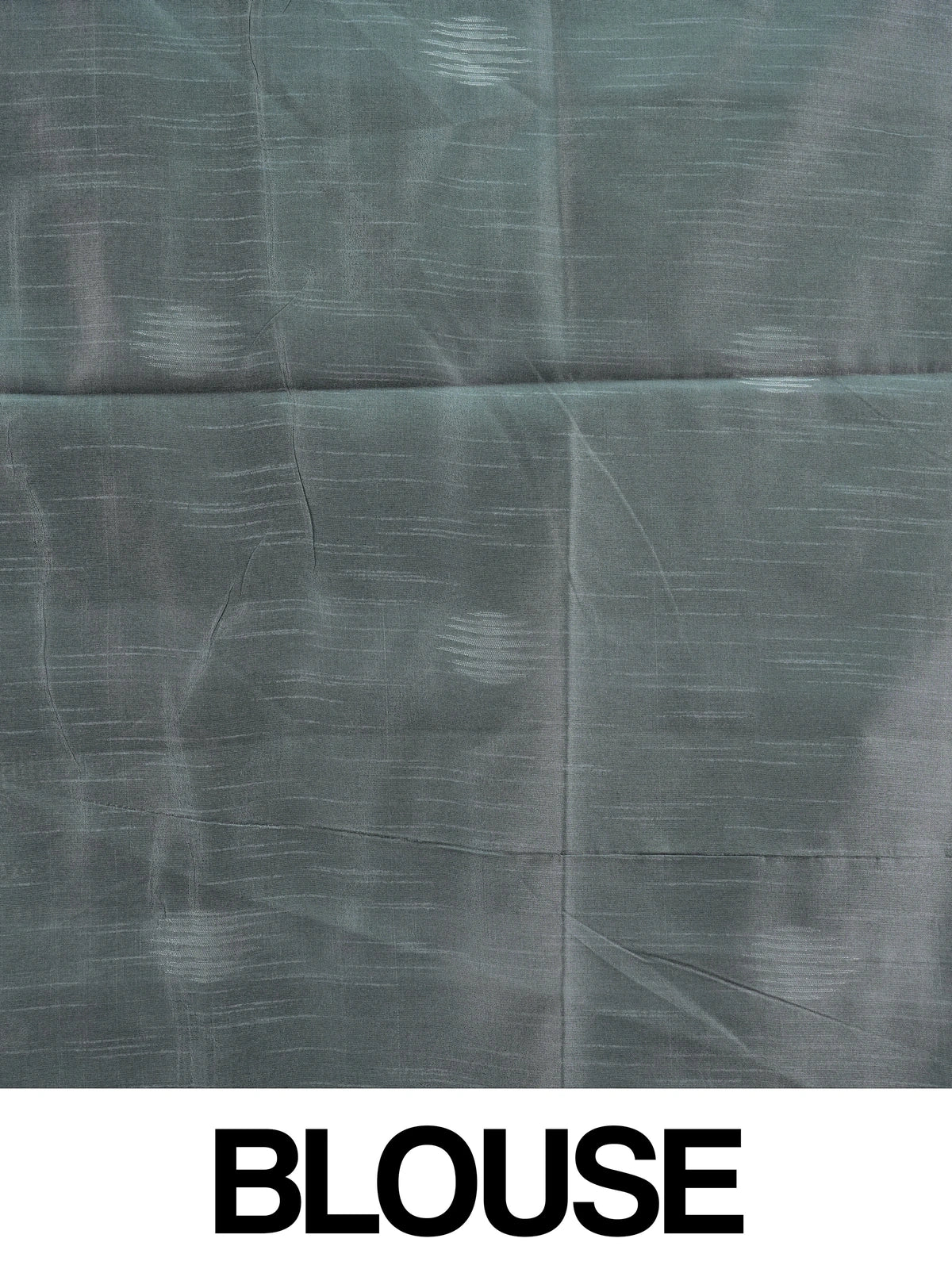 Grey semi tussar saree with silver zari border and temple-motif pallu