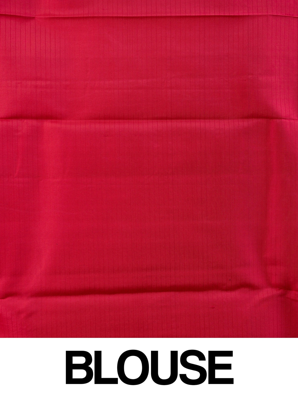 White and rani pink pure Kanchipuram silk saree with checked body, gold zari buttis and contrast zari border